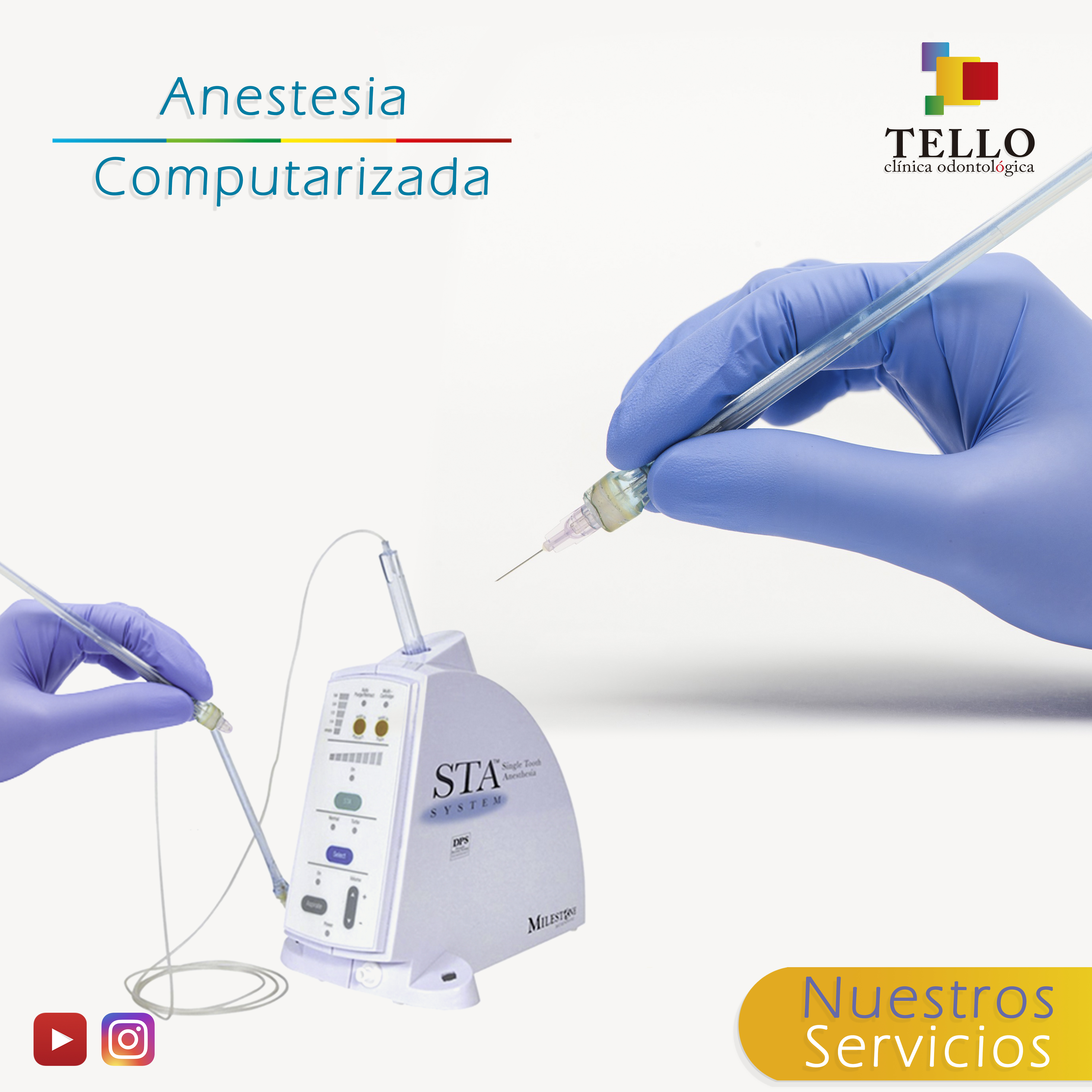Anestesia computarizada Tello Odontología Cochabamba